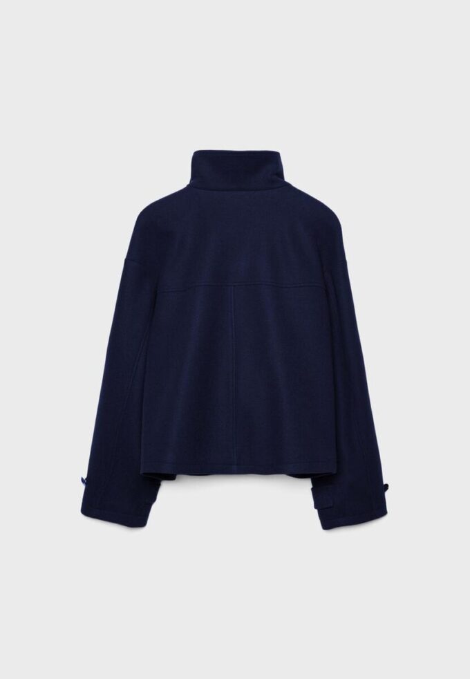 Soft Touch-Jacke mit Überkreuzverschluss und hohem Kragen Soft Touch-Jacke mit Überkreuzverschluss und hohem Kragen