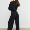 Soft Touch-Jogginghose im Ballon-Stil mit umgeschlagenem Bund Soft Touch-Jogginghose im Ballon-Stil mit umgeschlagenem Bund