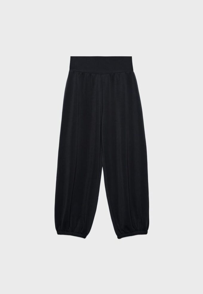 Soft Touch-Jogginghose im Ballon-Stil mit umgeschlagenem Bund Soft Touch-Jogginghose im Ballon-Stil mit umgeschlagenem Bund
