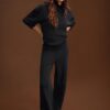 Soft Touch-Jogginghose mit geradem Bein und Biesen