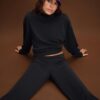Soft Touch-Jogginghose mit geradem Bein und Biesen