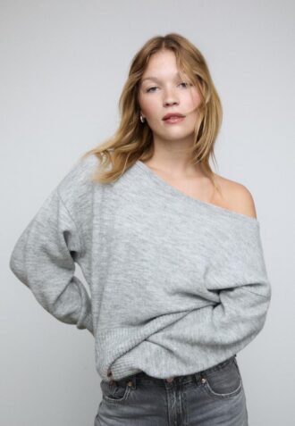 Soft Touch-Strickpullover mit U-Boot-Ausschnitt