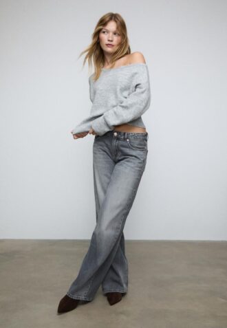 Soft Touch-Strickpullover mit U-Boot-Ausschnitt