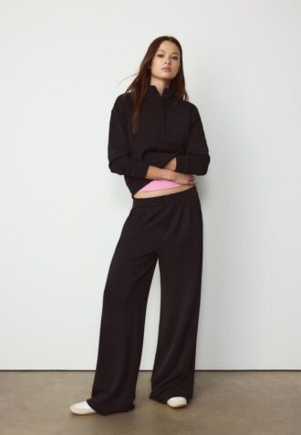 Soft Touch-Sweatshirt mit Reißverschluss