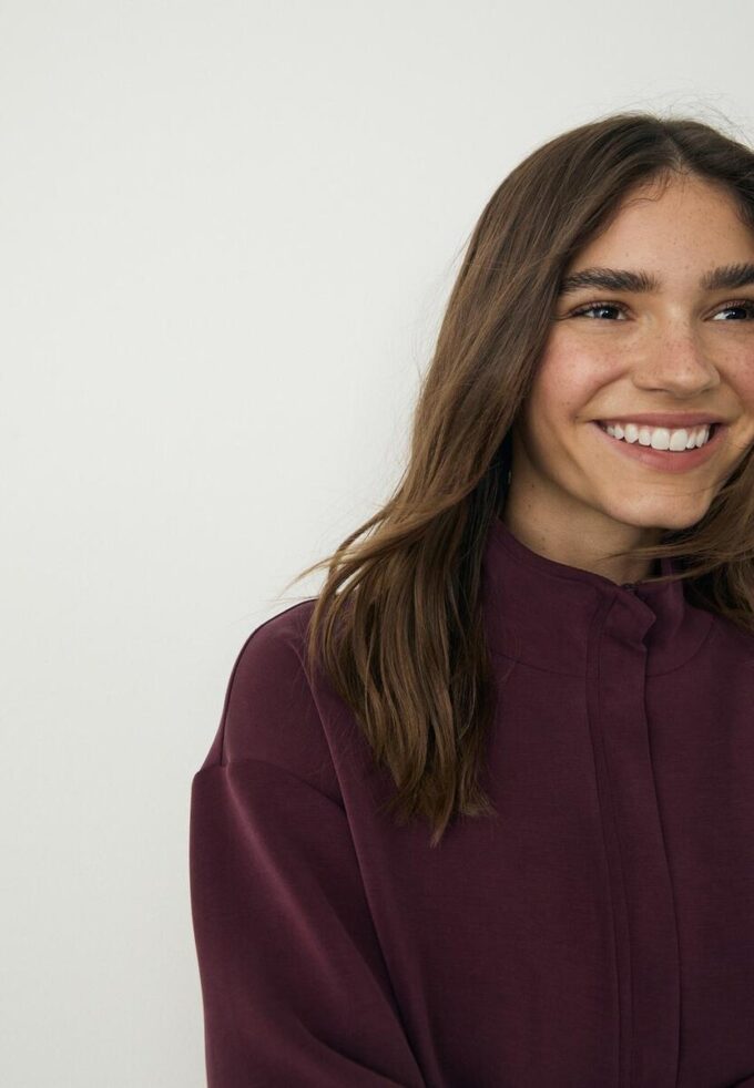 Soft Touch-Sweatshirt mit Reißverschluss Soft Touch-Sweatshirt mit Reißverschluss