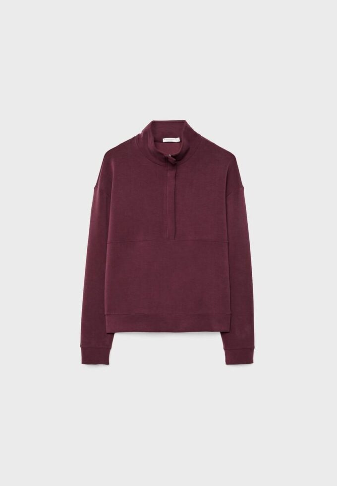 Soft Touch-Sweatshirt mit Reißverschluss Soft Touch-Sweatshirt mit Reißverschluss