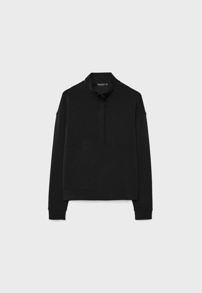 Soft Touch-Sweatshirt mit Reißverschluss Soft Touch-Sweatshirt mit Reißverschluss