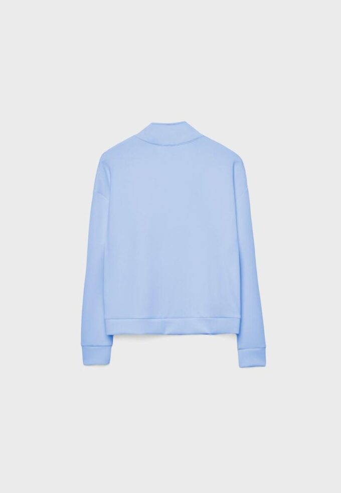 Soft Touch-Sweatshirt mit Reißverschluss Soft Touch-Sweatshirt mit Reißverschluss