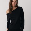 Soft Touch-Sweatshirt mit schulterfreiem Ausschnitt Soft Touch-Sweatshirt mit schulterfreiem Ausschnitt
