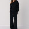 Soft Touch-Sweatshirt mit schulterfreiem Ausschnitt Soft Touch-Sweatshirt mit schulterfreiem Ausschnitt