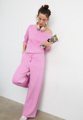 Soft Touch-Sweatshirt mit schulterfreiem Ausschnitt