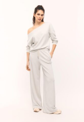 Soft Touch-Sweatshirt mit schulterfreiem Ausschnitt