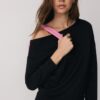 Soft Touch-Sweatshirt mit schulterfreiem Ausschnitt Soft Touch-Sweatshirt mit schulterfreiem Ausschnitt