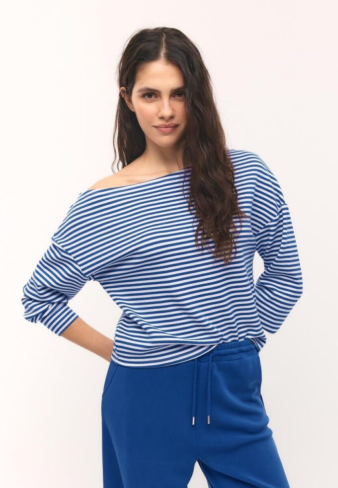 Soft Touch-Sweatshirt mit schulterfreiem Ausschnitt Soft Touch-Sweatshirt mit schulterfreiem Ausschnitt