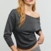 Soft Touch-Sweatshirt mit schulterfreiem Ausschnitt Soft Touch-Sweatshirt mit schulterfreiem Ausschnitt