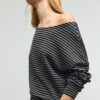 Soft Touch-Sweatshirt mit schulterfreiem Ausschnitt Soft Touch-Sweatshirt mit schulterfreiem Ausschnitt