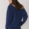 Soft Touch-Sweatshirt mit schulterfreiem Ausschnitt Soft Touch-Sweatshirt mit schulterfreiem Ausschnitt