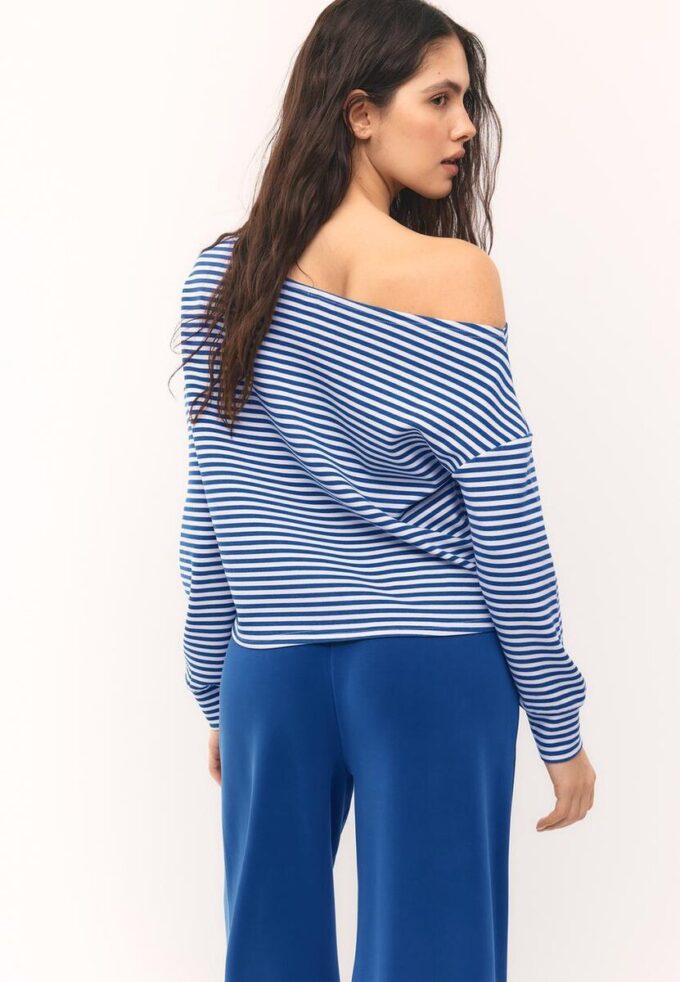 Soft Touch-Sweatshirt mit schulterfreiem Ausschnitt Soft Touch-Sweatshirt mit schulterfreiem Ausschnitt