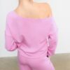 Soft Touch-Sweatshirt mit schulterfreiem Ausschnitt Soft Touch-Sweatshirt mit schulterfreiem Ausschnitt