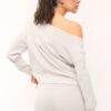 Soft Touch-Sweatshirt mit schulterfreiem Ausschnitt Soft Touch-Sweatshirt mit schulterfreiem Ausschnitt