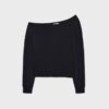 Soft Touch-Sweatshirt mit schulterfreiem Ausschnitt Soft Touch-Sweatshirt mit schulterfreiem Ausschnitt