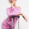 Soft Touch-Sweatshirt mit schulterfreiem Ausschnitt Soft Touch-Sweatshirt mit schulterfreiem Ausschnitt