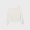 Soft Touch-Sweatshirt mit schulterfreiem Ausschnitt Soft Touch-Sweatshirt mit schulterfreiem Ausschnitt
