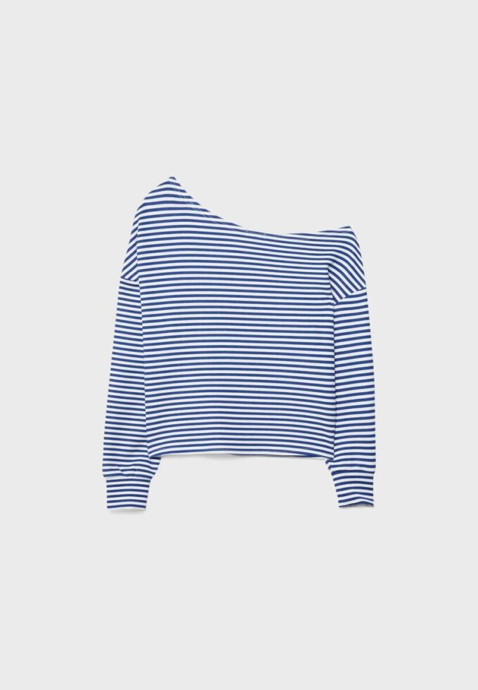 Soft Touch-Sweatshirt mit schulterfreiem Ausschnitt Soft Touch-Sweatshirt mit schulterfreiem Ausschnitt