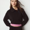 Soft Touch-Sweatshirt mit seitlichem Reißverschluss Soft Touch-Sweatshirt mit seitlichem Reißverschluss
