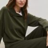 Soft Touch-Sweatshirt mit seitlichem Reißverschluss Soft Touch-Sweatshirt mit seitlichem Reißverschluss
