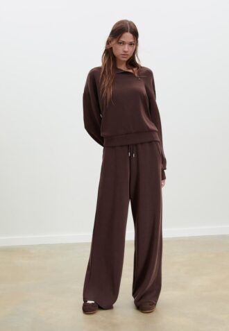Soft Touch-Sweatshirt mit seitlichem Reißverschluss
