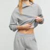 Soft Touch-Sweatshirt mit seitlichem Reißverschluss Soft Touch-Sweatshirt mit seitlichem Reißverschluss