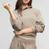 Soft Touch-Sweatshirt mit seitlichem Reißverschluss Soft Touch-Sweatshirt mit seitlichem Reißverschluss