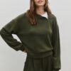 Soft Touch-Sweatshirt mit seitlichem Reißverschluss Soft Touch-Sweatshirt mit seitlichem Reißverschluss