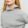 Soft Touch-Sweatshirt mit seitlichem Reißverschluss Soft Touch-Sweatshirt mit seitlichem Reißverschluss