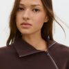 Soft Touch-Sweatshirt mit seitlichem Reißverschluss Soft Touch-Sweatshirt mit seitlichem Reißverschluss