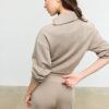 Soft Touch-Sweatshirt mit seitlichem Reißverschluss Soft Touch-Sweatshirt mit seitlichem Reißverschluss