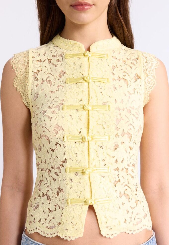 Spitzen-Qipao-Oberteil Spitzen-Qipao-Oberteil