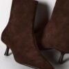 Stiefeletten aus Leder mit Stilettoabsatz