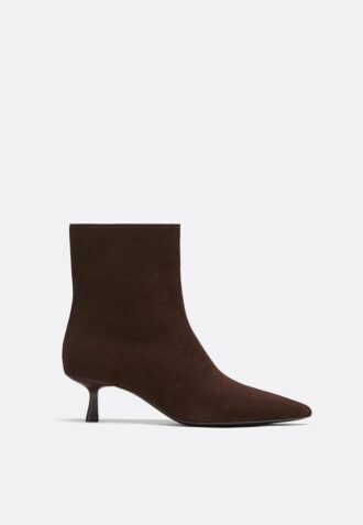 Stiefeletten aus Leder mit Stilettoabsatz