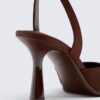 Stiletto-Absatzschuhe mit Satin-Effekt