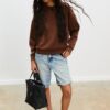Stoff-Shopper-Tasche mit Schleife Stoff-Shopper-Tasche mit Schleife