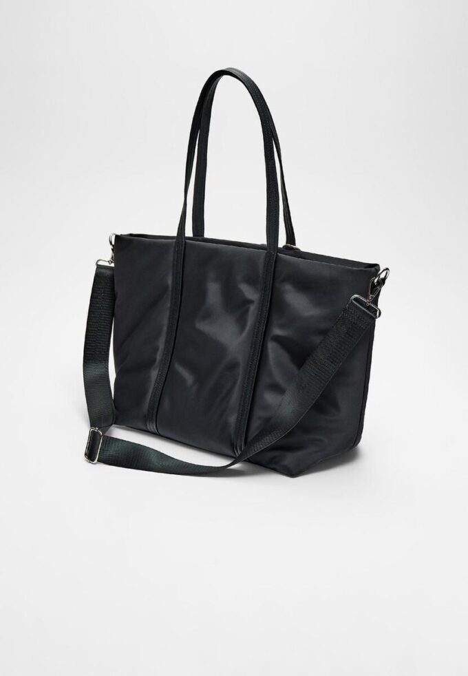 Stoff-Shopper-Tasche mit Schleife Stoff-Shopper-Tasche mit Schleife