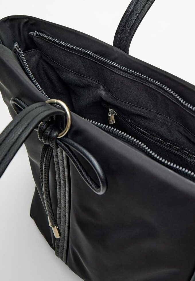 Stoff-Shopper-Tasche mit Schleife Stoff-Shopper-Tasche mit Schleife