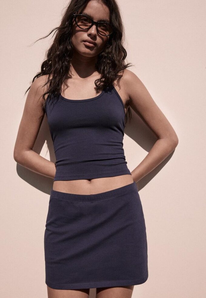 Strick-Halter-Oberteil