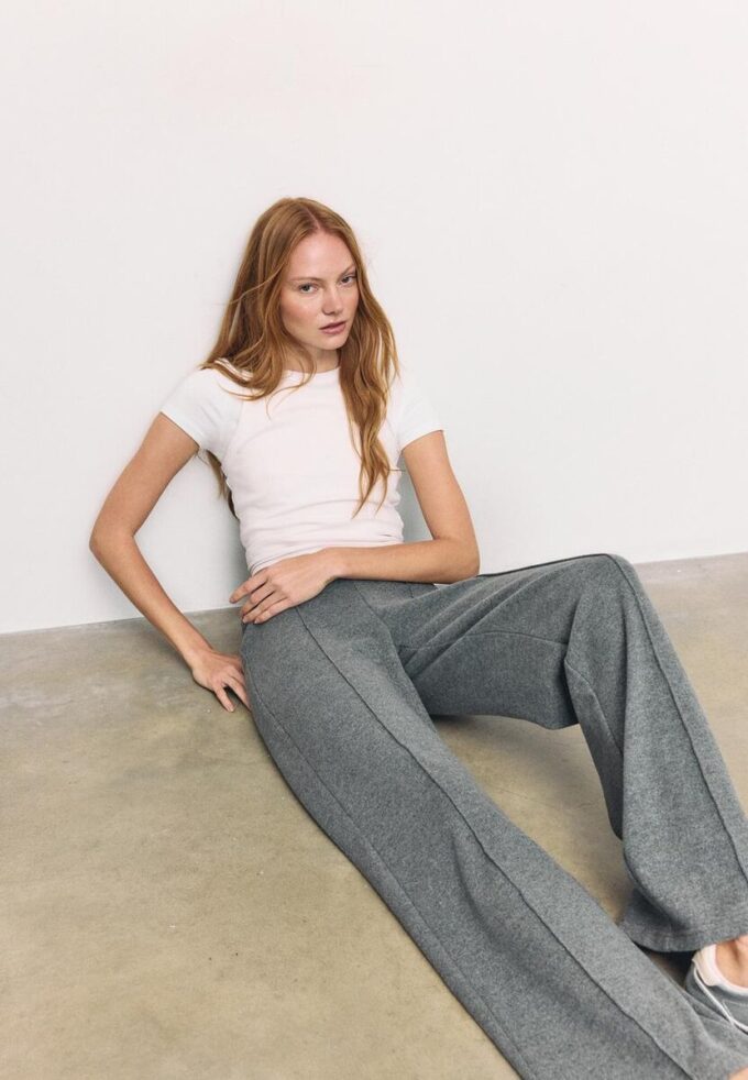 Strickhose mit Nahtdetails Strickhose mit Nahtdetails
