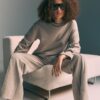Strickhose mit Nahtdetails Strickhose mit Nahtdetails