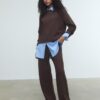 Strickhose mit Nahtdetails Strickhose mit Nahtdetails