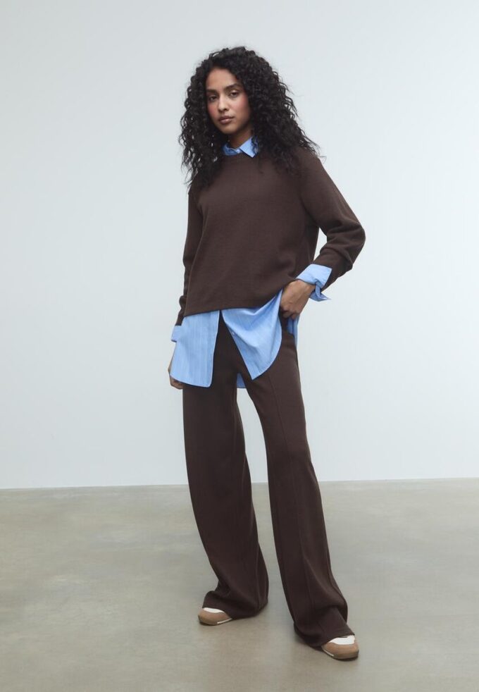 Strickhose mit Nahtdetails Strickhose mit Nahtdetails