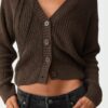 Strickjacke mit Knopfleiste